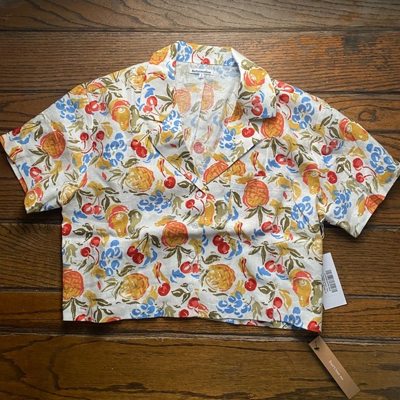 Reformation Lennie Linen Shirt - Picture 7 of 7